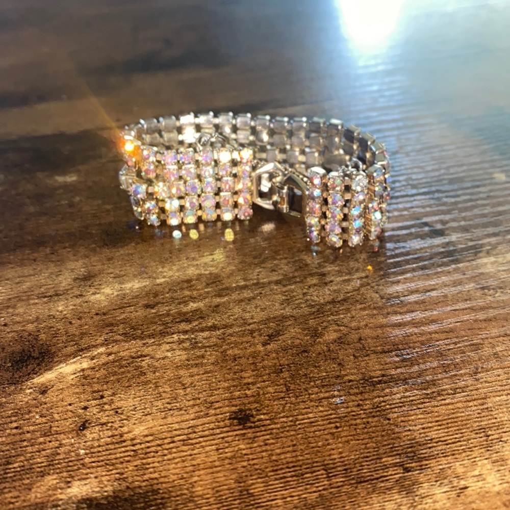 80’s Golden Rhinestone Bracelet
